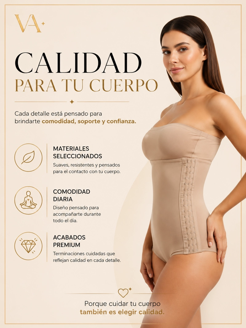 FAJA MODELADORA DE CINTURA Y ABDOMEN CON BROCHES AL COSTADO - 6