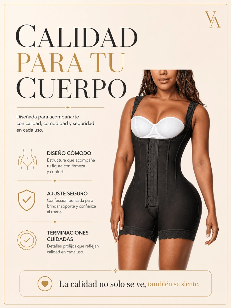 FAJA MUJER VICALLY FASHION 7 HUESOS MODELADORA Y REDUCTORA LEVANTA COLA - 5