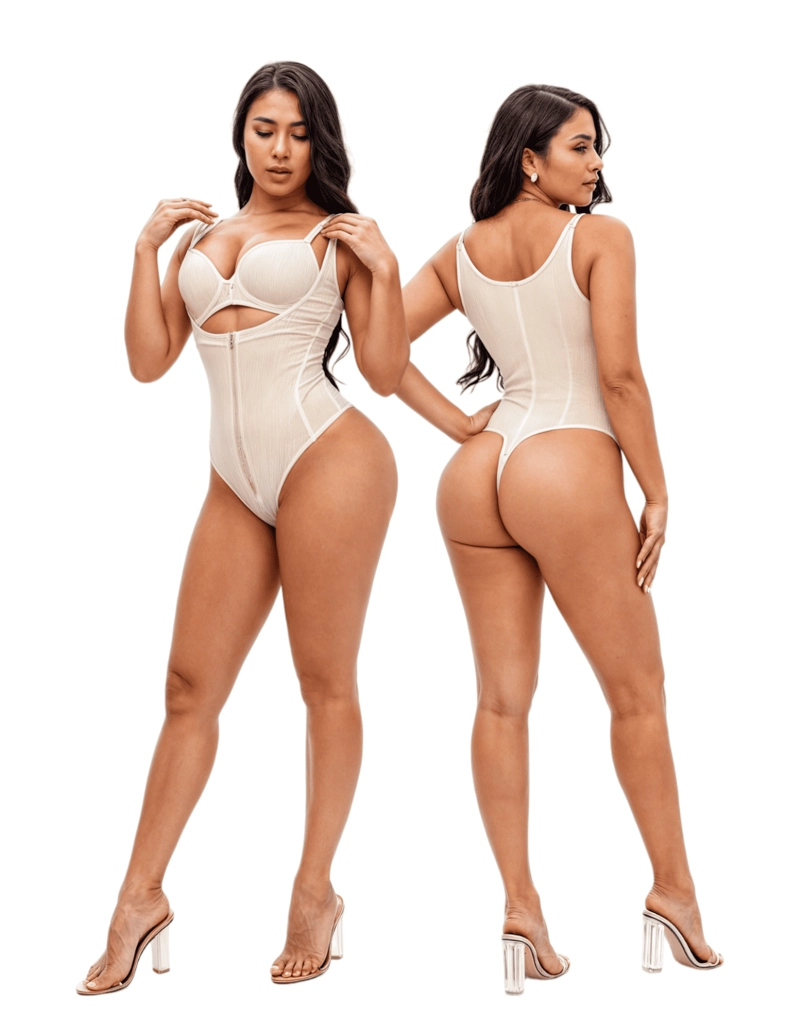 FAJA BODY MUJER VICALLY FASHION ESTILO COLOMBIANA CON CREMALLERA ALTA COMPRESION - 3