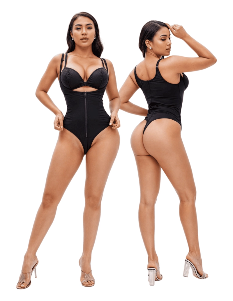 FAJA BODY MUJER VICALLY FASHION ESTILO COLOMBIANA CON CREMALLERA ALTA COMPRESION - 4