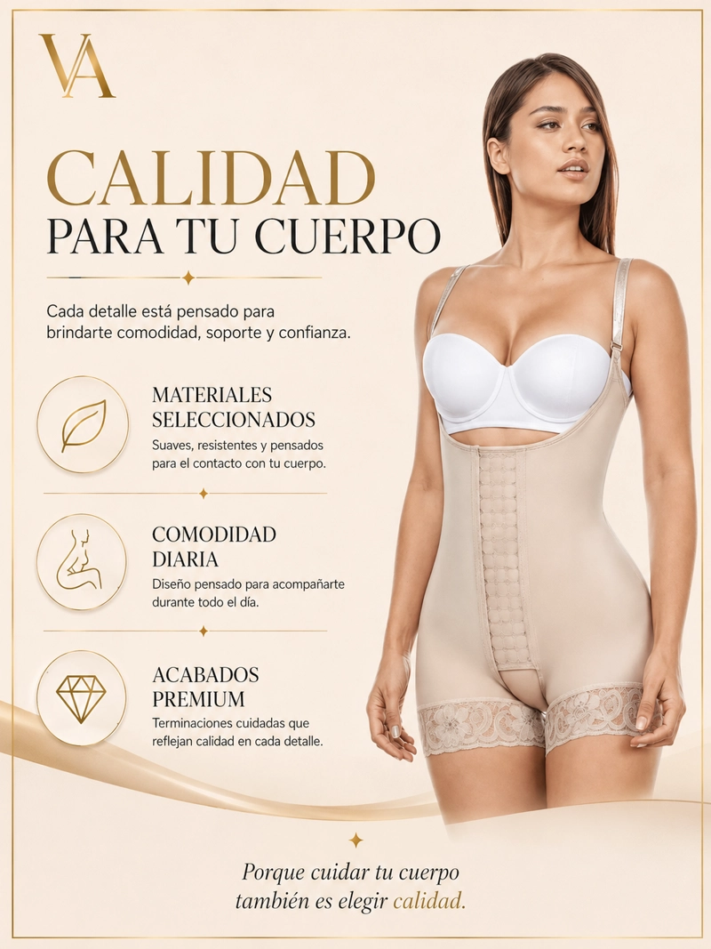 FAJA SHORT MUJER VICALLY FASHION LEVANTA COLA ALTA COMPRESION ESTILO COLOMBIANA - 6
