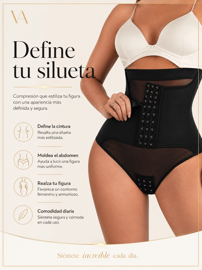 CALZÓN FAJA MUJER VICALLY FASHION COMPRIME Y MODELA ABDOMEN Y CINTURA - 5