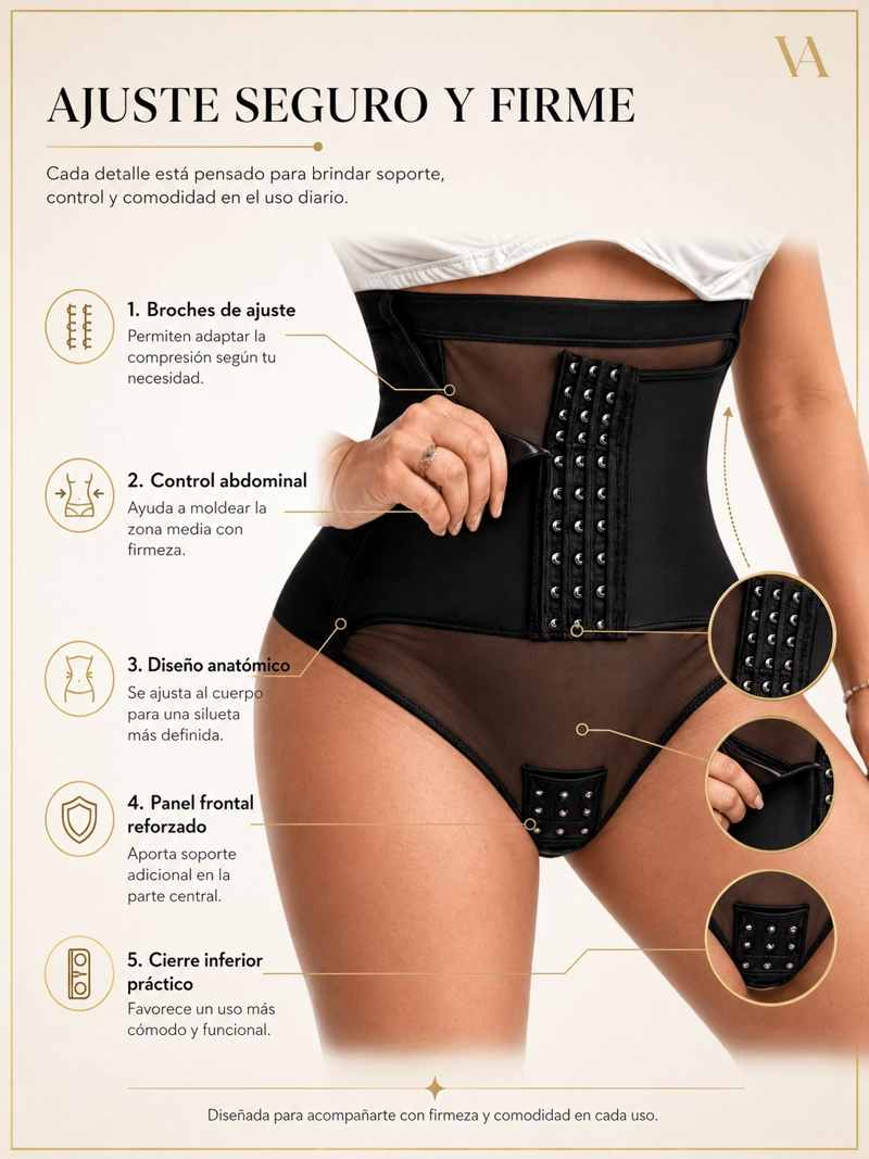 CALZÓN FAJA MUJER VICALLY FASHION COMPRIME Y MODELA ABDOMEN Y CINTURA - 6