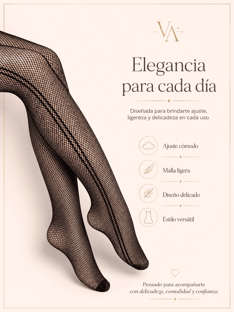 PANTY MUJER VICALLY FASHION MALLA NEGRA - 3