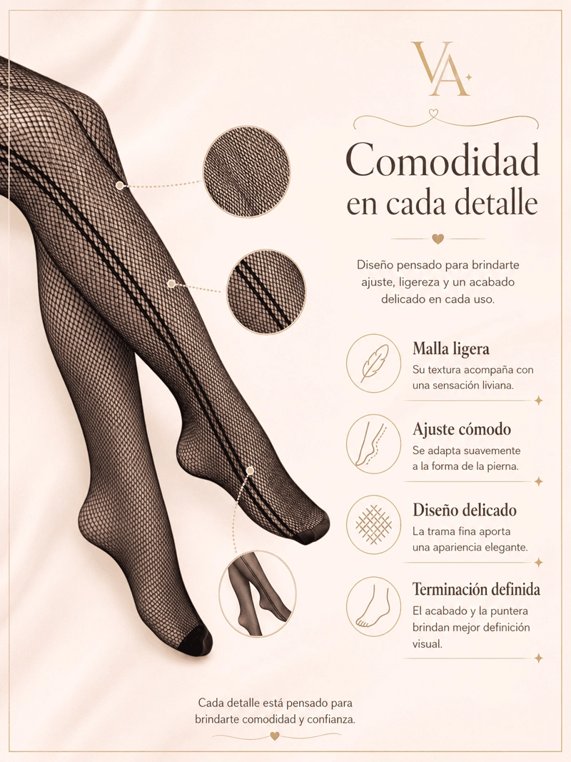PANTY MUJER VICALLY FASHION MALLA NEGRA - 4