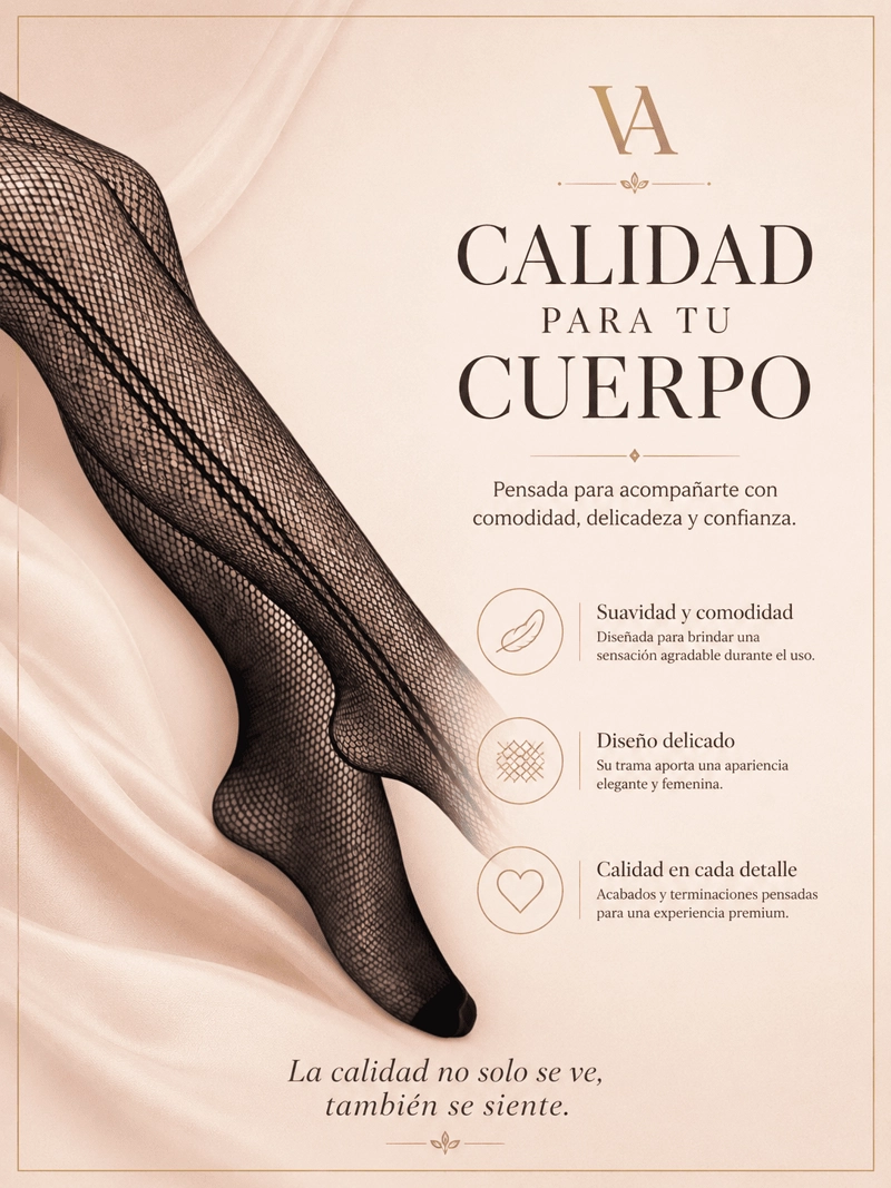 PANTY MUJER VICALLY FASHION MALLA NEGRA - 5