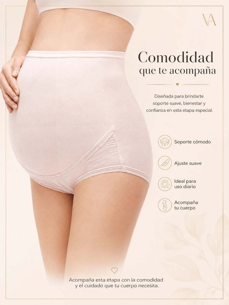 CALZÓN TIRO ALTO MUJER VICALLY FASHION MATERNAL - 5