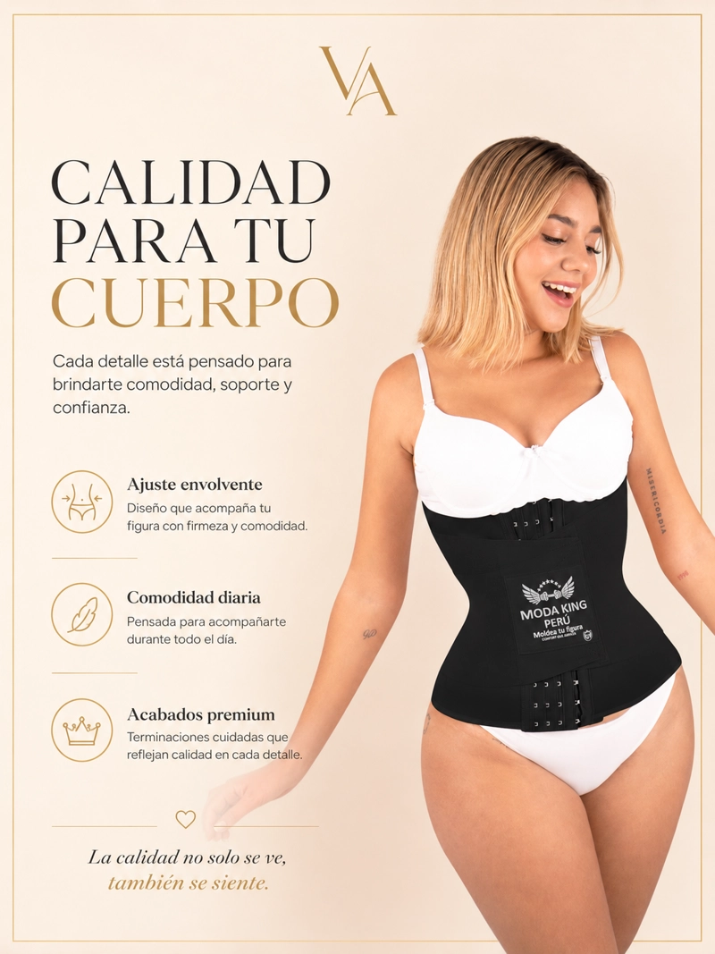 FAJA CINTURILLA UNISEX MODA KING SAUNA DE NEOPRENO PERÚ - 10