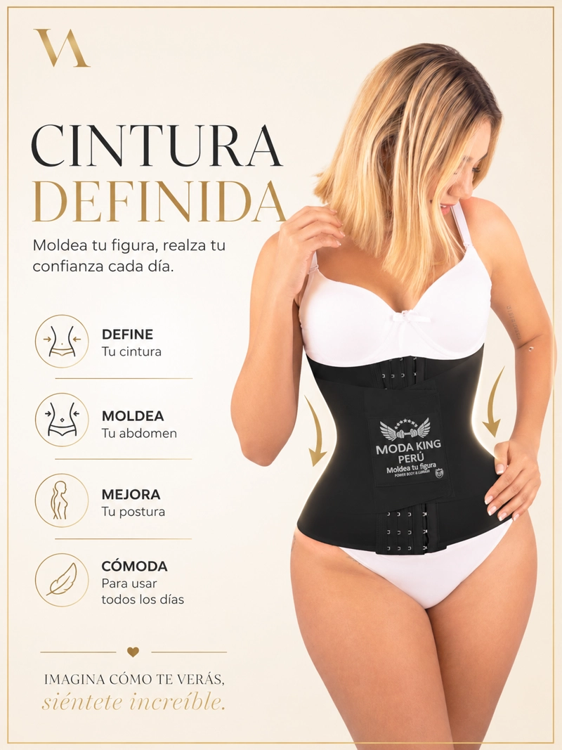 FAJA CINTURILLA UNISEX MODA KING SAUNA DE NEOPRENO PERÚ - 8