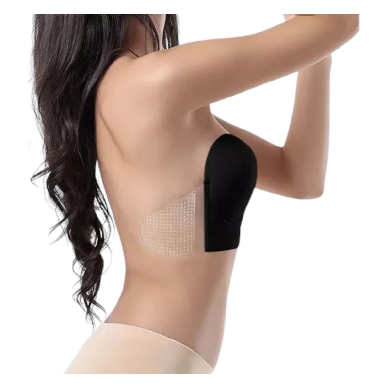 SUJETADOR SIN TIRANTE MUJER VICALLY FASHION SUJETADOR DE RELLENO GRADUADO Y ESCOTE FRONTAL - 4