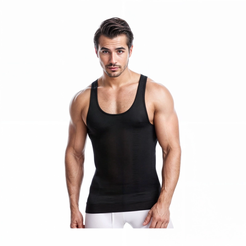 CAMISETA POLERA FAJA REDUCTORA COMPRESORA MODELADORA HOMBRE - 1