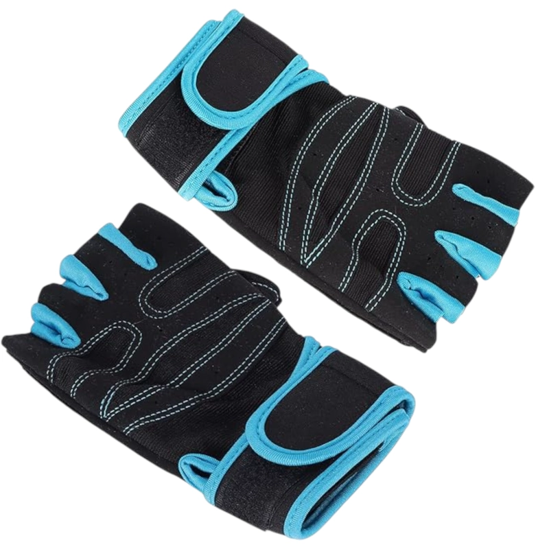 GUANTES VICALLY FASHION GIMNASIO EJERCICIO PESAS TREKING MULTIFUNCIONAL - 1