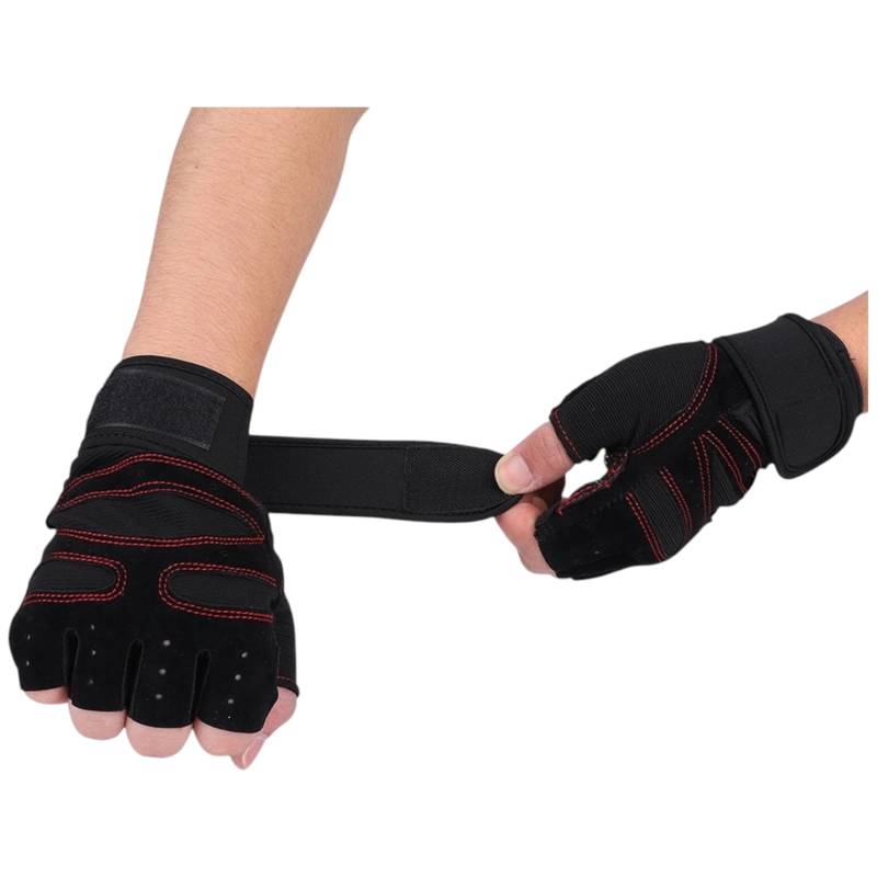 GUANTES VICALLY FASHION GIMNASIO EJERCICIO PESAS TREKING MULTIFUNCIONAL - 6