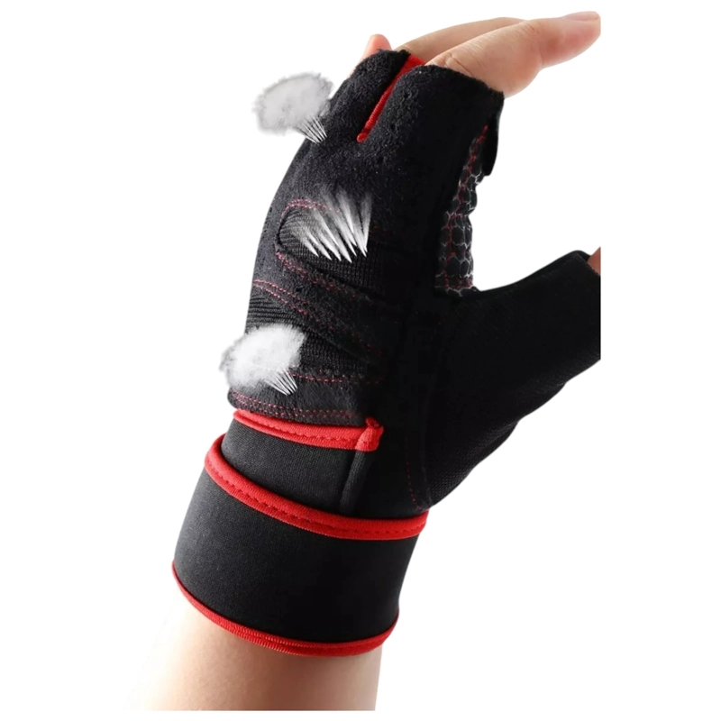 GUANTES VICALLY FASHION GIMNASIO EJERCICIO PESAS TREKING MULTIFUNCIONAL - 9
