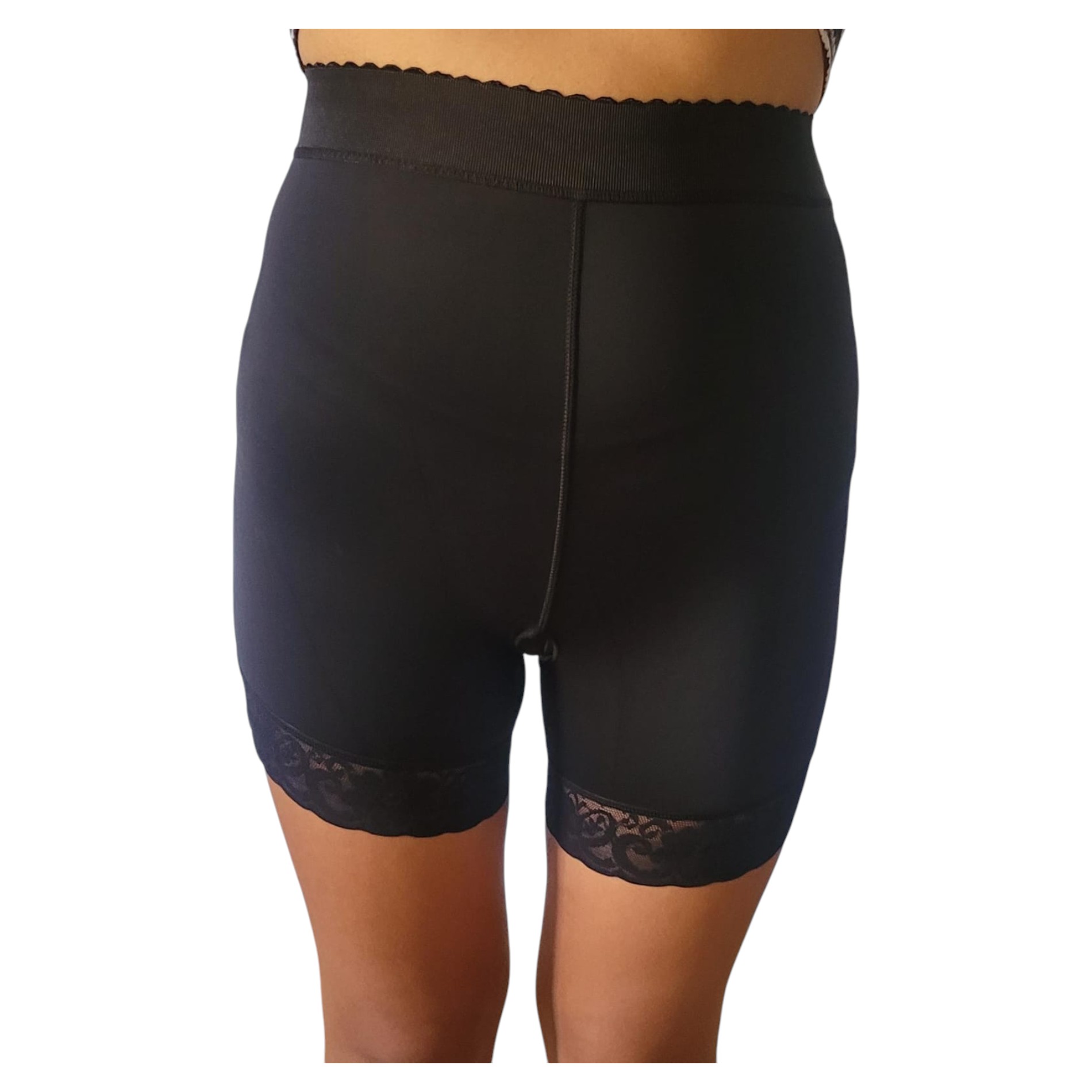 FAJA SHORT CON VARILLAS Y SILICONA ANTIDESLIZANTE ABIERTA - 1