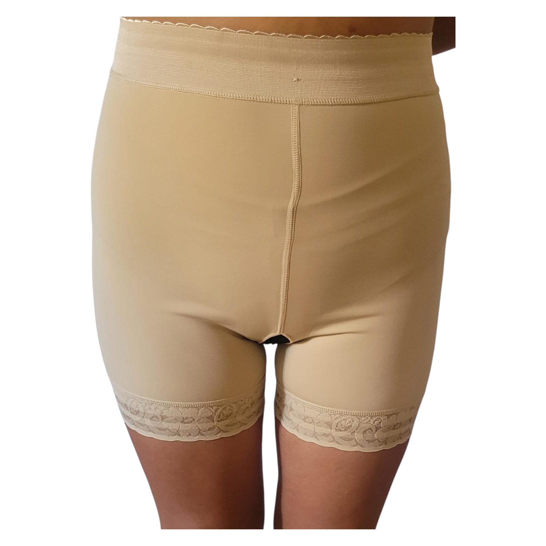 FAJA SHORT CON VARILLAS Y SILICONA ANTIDESLIZANTE ABIERTA - 4