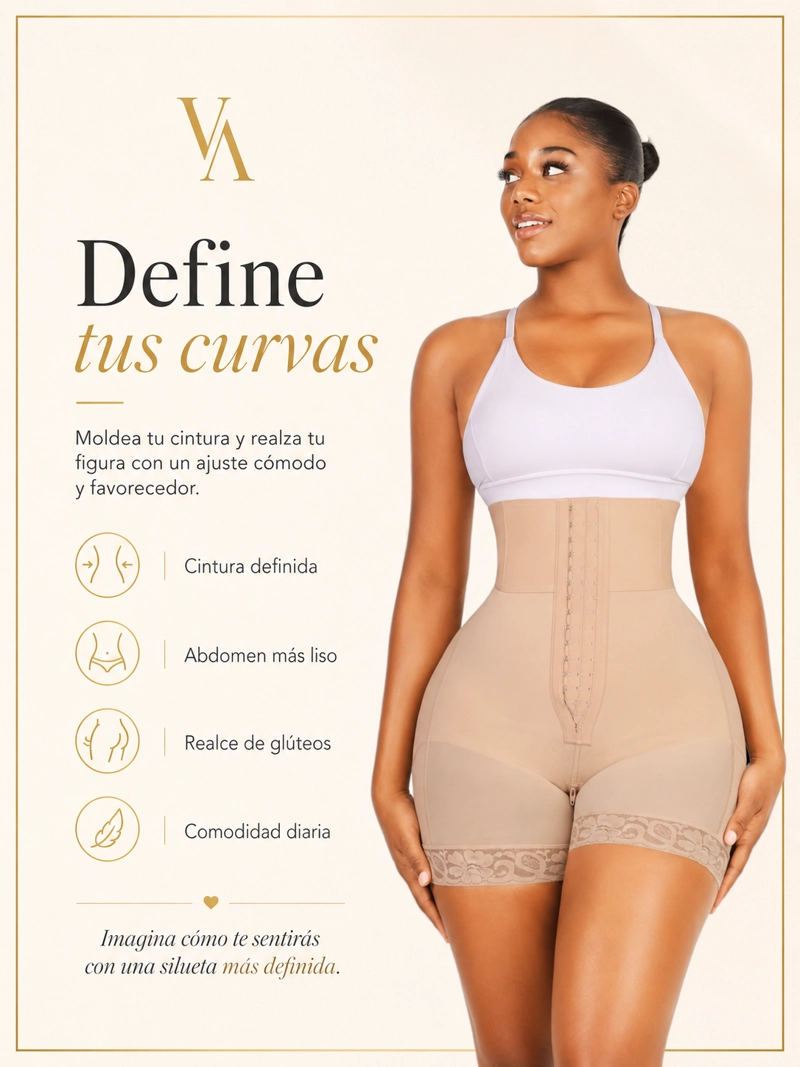 FAJA MOLDEADORA DE CINTURA ALTA CON REALCE DE GLUTEOS - 8