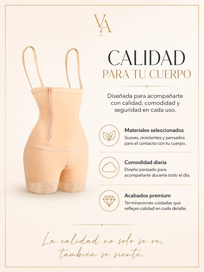 FAJA MOLDEADORA TIPO COLOMBIANA CON CONTROL DE ABDOMEN Y CINTURA DE ALTA COMPRESION - 10