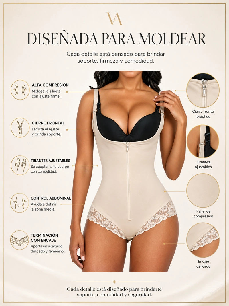 FAJA BODY ESTILO COLOMBIANA DE ALTA COMPRESION - 10