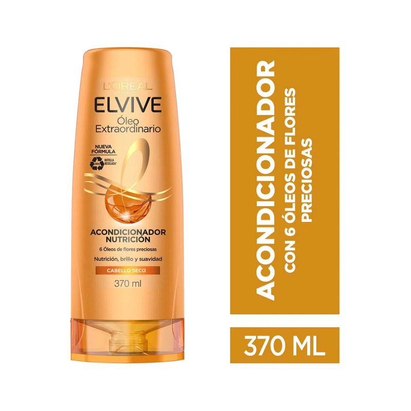 ACONDICIONADOR NUTRICIÓN ELVIVE ÓLEO EXTRAORDINARIO 370 ML - 1