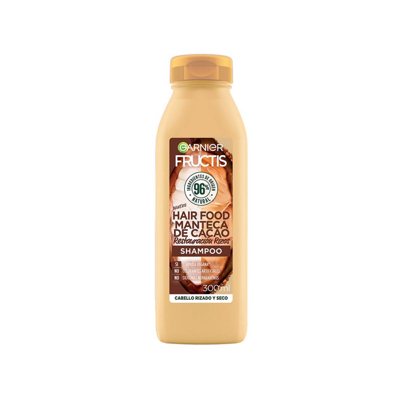 SHAMPOO GARNIER FRUCTIS HAIR FOOD MANTECA DE CACAO 300 ML - 1