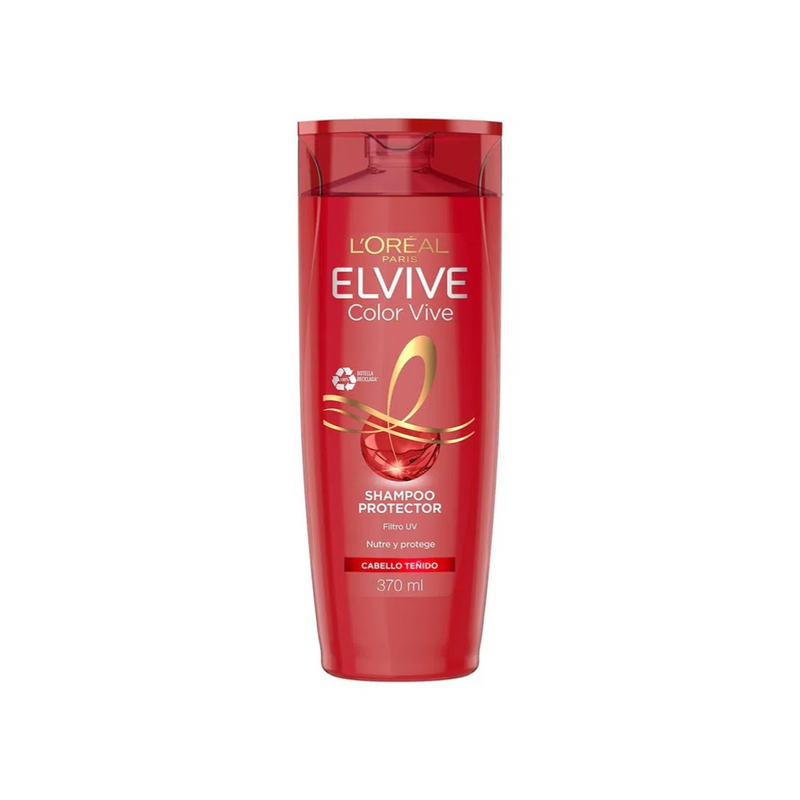 SHAMPOO L'ORÉAL ELVIVE COLOR VIVE CABELLO TEÑIDO 370 ML - 1
