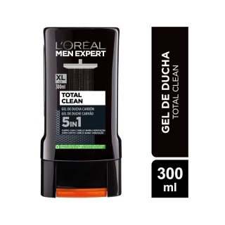 L'ORÉAL PARIS GEL DE DUCHA CARBÓN MULTIACCIÓN TOTAL CLEAN PARA HOMBRES - 1