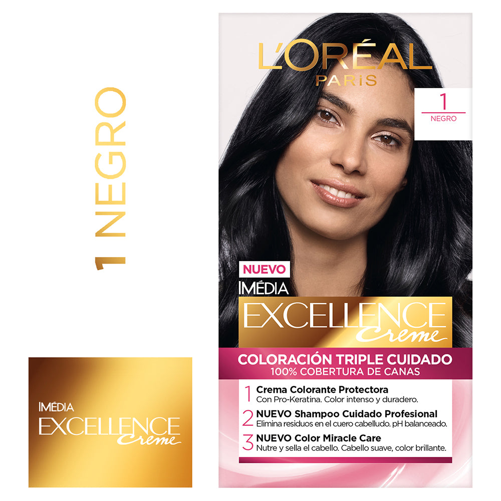 TINTE L'ORÉAL EXCELLENCE CREME 1 NEGRO - 1