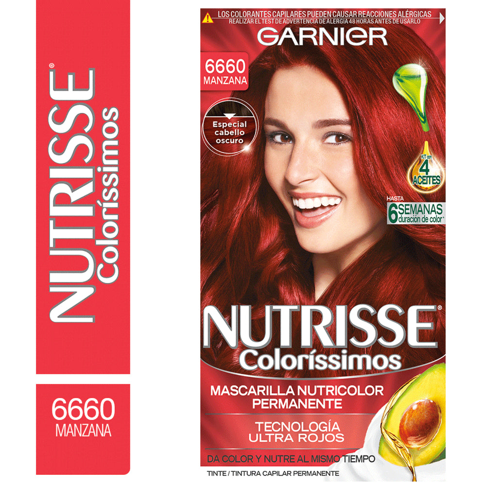 TINTE GARNIER NUTRISSE COLORÍSSIMOS 6660 MANZANA - 1