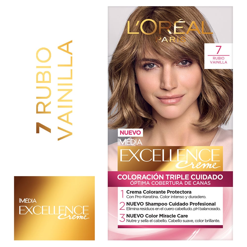 TINTE L'ORÉAL EXCELLENCE CREME 7 RUBIO VAINILLA - 1