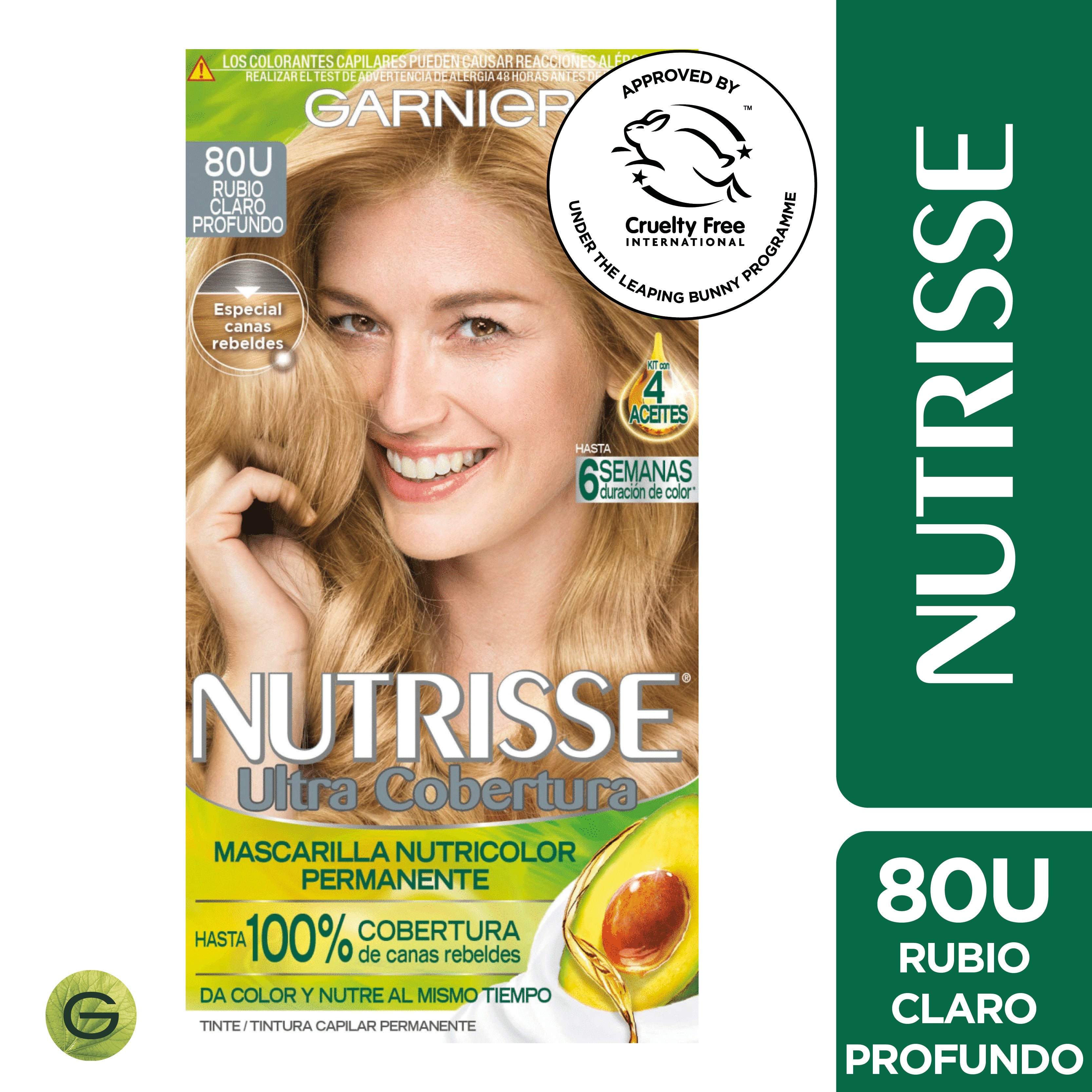 TINTE GARNIER NUTRISSE ULT COB 80U RUBIO CLARO PROFUNDO - 1