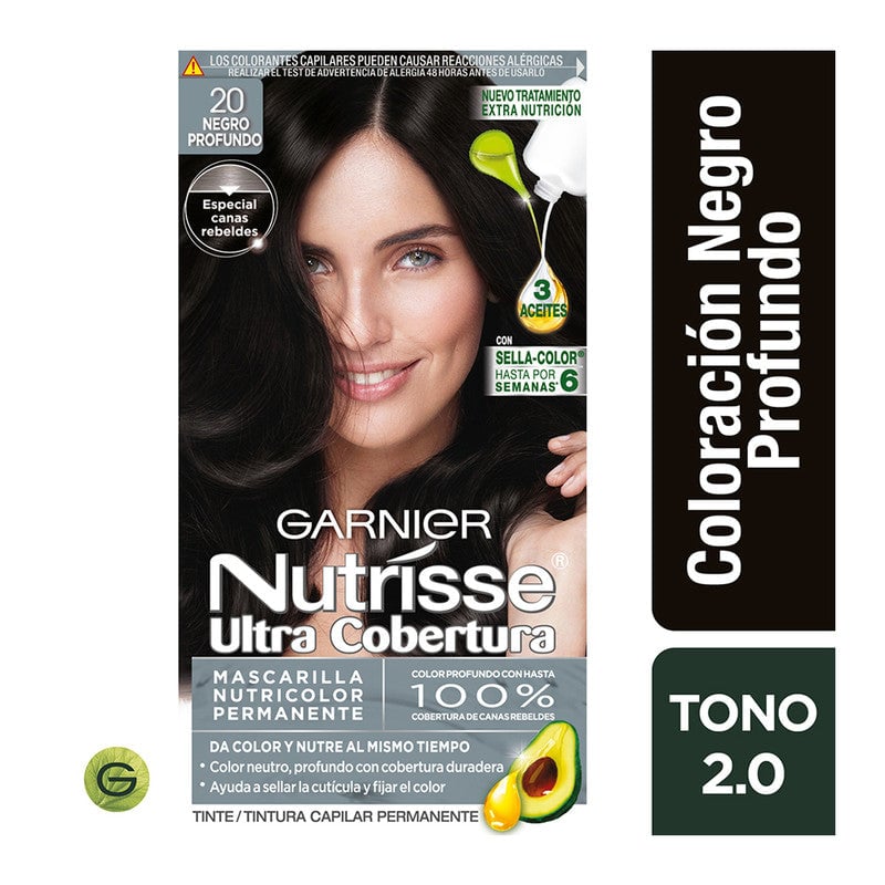 TINTE GARNIER NUTRISSE ULT COB 20 NEGRO PROFUNDO - 1