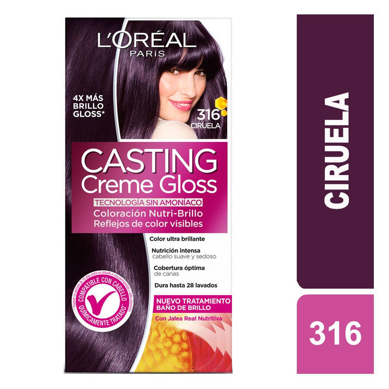 TINTE L'ORÉAL CASTING CREME GLOSS 316 CIRUELA JALEA REAL - 1