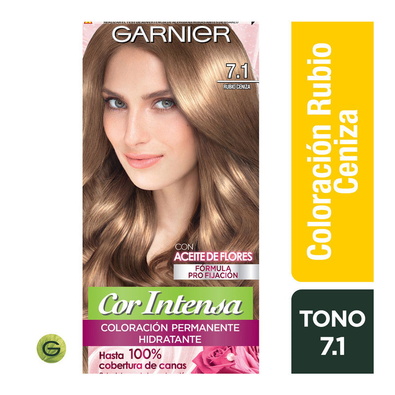 TINTE COR INTENSA 7.1 RUBIO CENIZA GARNIER - 1