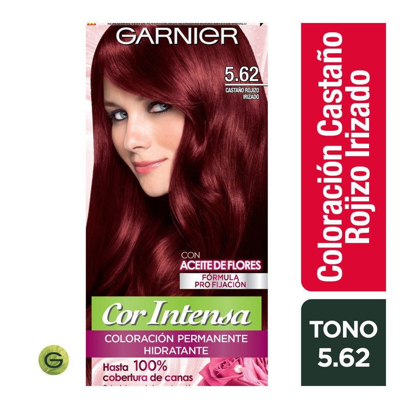 TINTE COR INTENSA 5.62 CASTAÑO ROJIZO IRIZADO GARNIER - 1