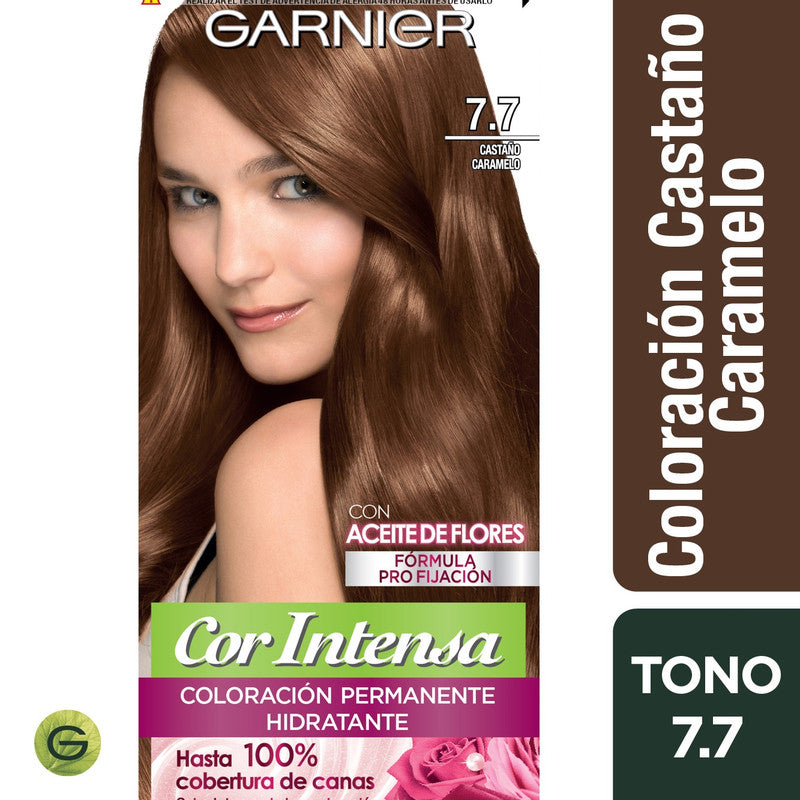 TINTE COR INTENSA 7.7 CASTAÑO CARAMELO GARNIER - 1