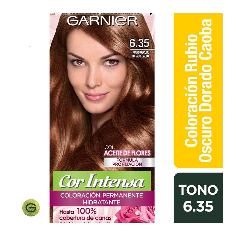 TINTE COR INTENSA 6.35 RUBIO OSCURO DORADO CAOBA GARNIER - 1