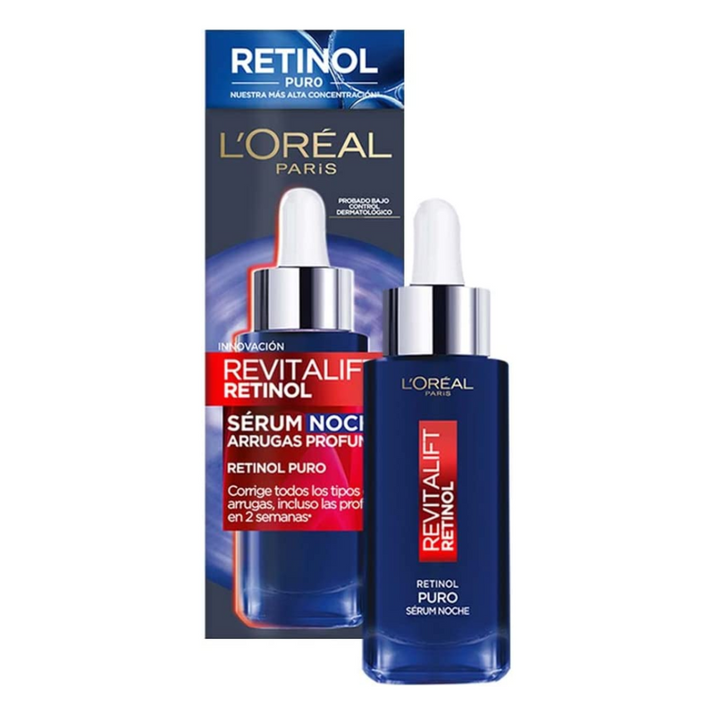 SERUM L'ORÉAL PARIS FACIAL NOCHE CON RETINOL REVITALIFT 30 ML - 1