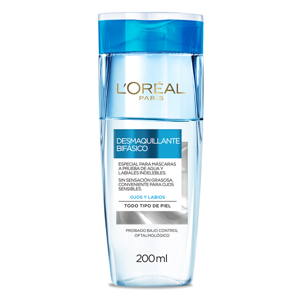 DESMAQUILLANTE L'ORÉAL BIFÁSICO OJOS Y LABIOS HIDRA TOTAL 5 200 ML - 1