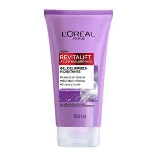 GEL DE LIMPIEZA ROSTRO L'ORÉAL 150 ML HIDRATANTE REVITALIFT ÁCIDO HIALURÓNICO - 1