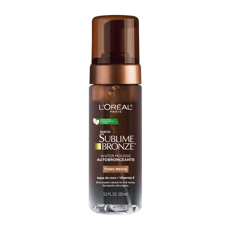 AUTOBRONCEANTE ROSTRO L'ORÉAL WATER MOUSSE TONO MEDIO SUBLIME BRONZE - 1