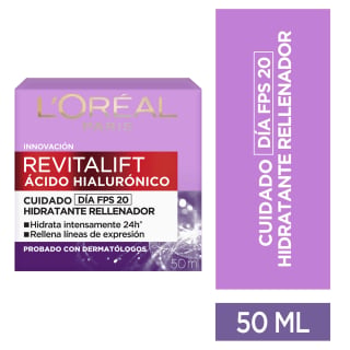 CREMA DE DÍA ROSTRO L'ORÉAL 50 ML ANTI-ARRUGAS REVITALIFT ÁCIDO HIALURÓNICO - 1