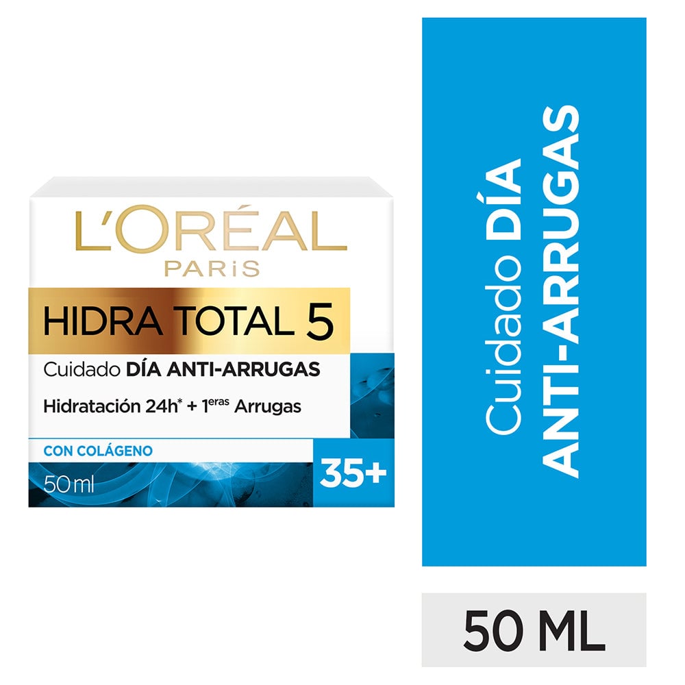 CREMA DE DÍA ROSTRO L'ORÉAL 50 ML ANTI-ARRUGAS + 35 HIDRA-TOTAL 5 - 1