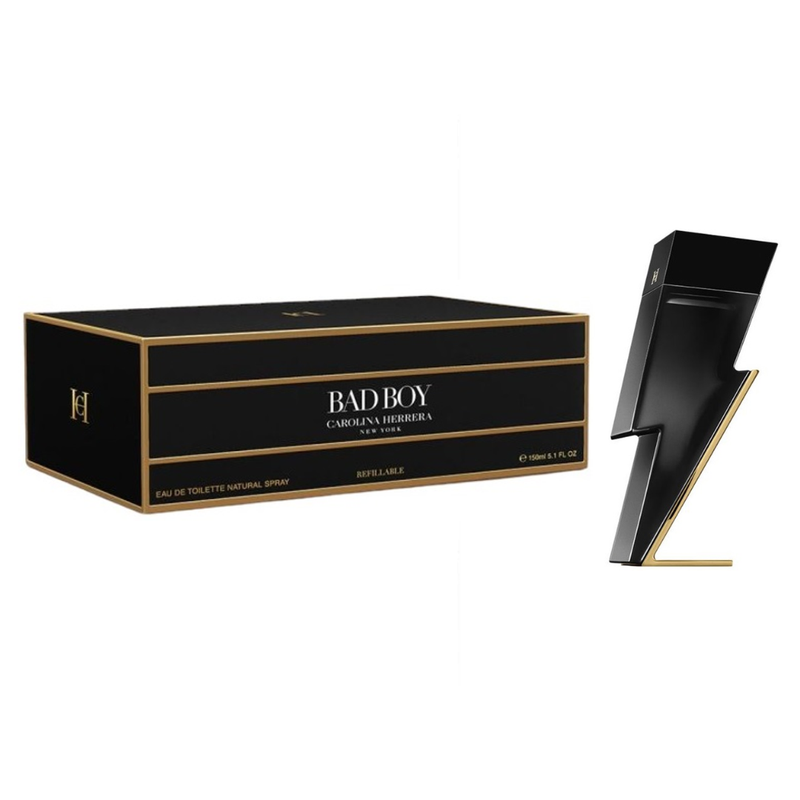 CAROLINA HERRERA BAD BOY EDT 150ML REFILLABLE - RECARGABLE - 1