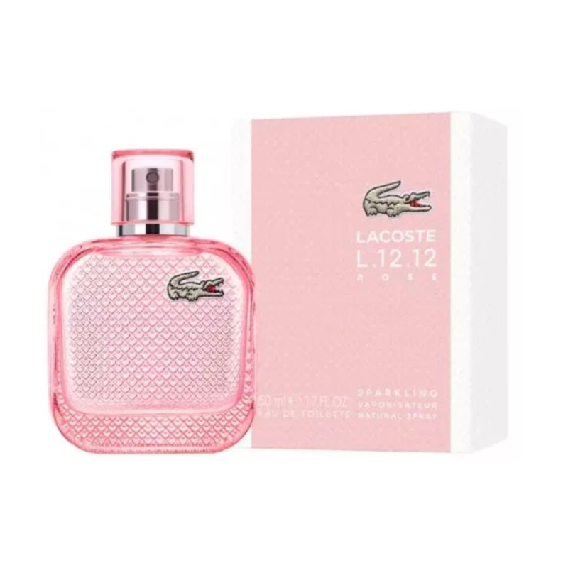 PERFUME LACOSTE L.12.12 ROSE SPARKLING EDT 100 ML MUJER - 1