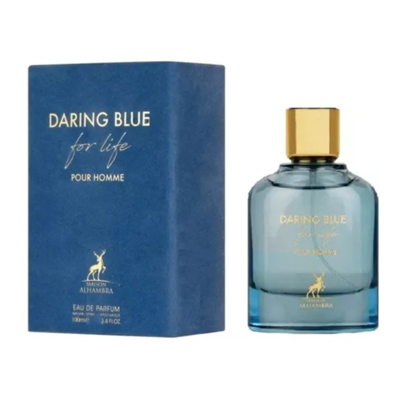 PERFUME DARING BLUE FOR LIFE POUR HOMME EDP 100 ML. MAISON ALHAMBRA - 1