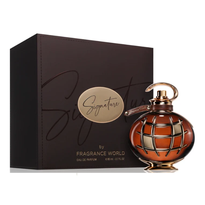 PERFUME FRAGRANCE WORLD SIGNATURE BROWN EDP 80 ML UNISEX - 1