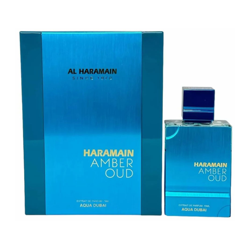 PERFUME AL HARAMAIN AMBER OUD AQUA DUBAI EXTRAIT DE PARFUM 75 ML - 1