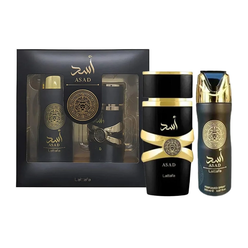 SET PERFUME ASAD EDP 100 ML + PERFUME SPRAY 200 ML - 1