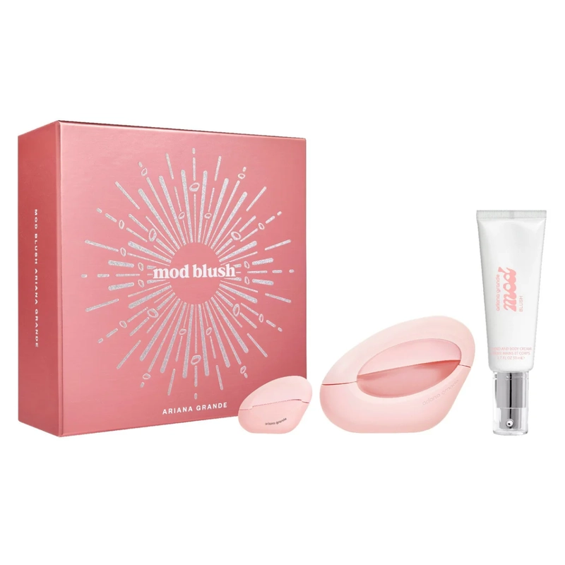 SET PERFUME MOD BLUSH EDP 100 ML + MINI 7.5 ML + BODY CREAM 50 ML 2024 ARIANA GRANDE - 1